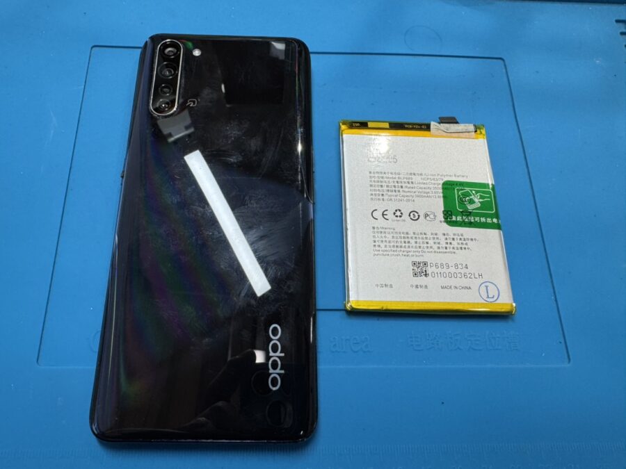 OPPOReno3A（オッポリノ3A）のバッテリー交換をさせて頂きました♪【スマホ修理工房池袋P’パルコ店