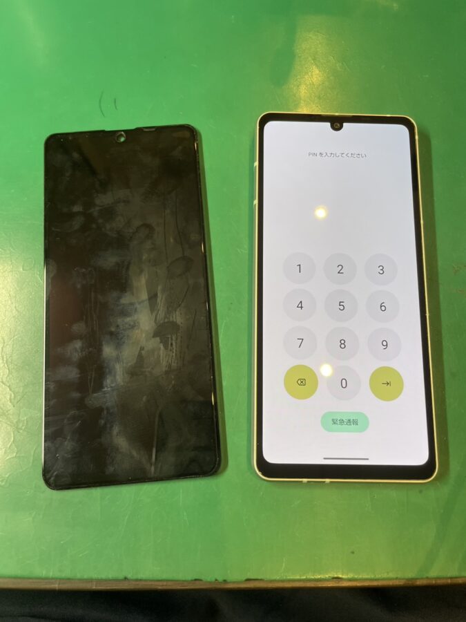 落として画面の表示がおかしくなった…　AQUOSsense8の画面修理はスマホ修理工房へ！【スマホ修理工房ミーツ国分寺店】