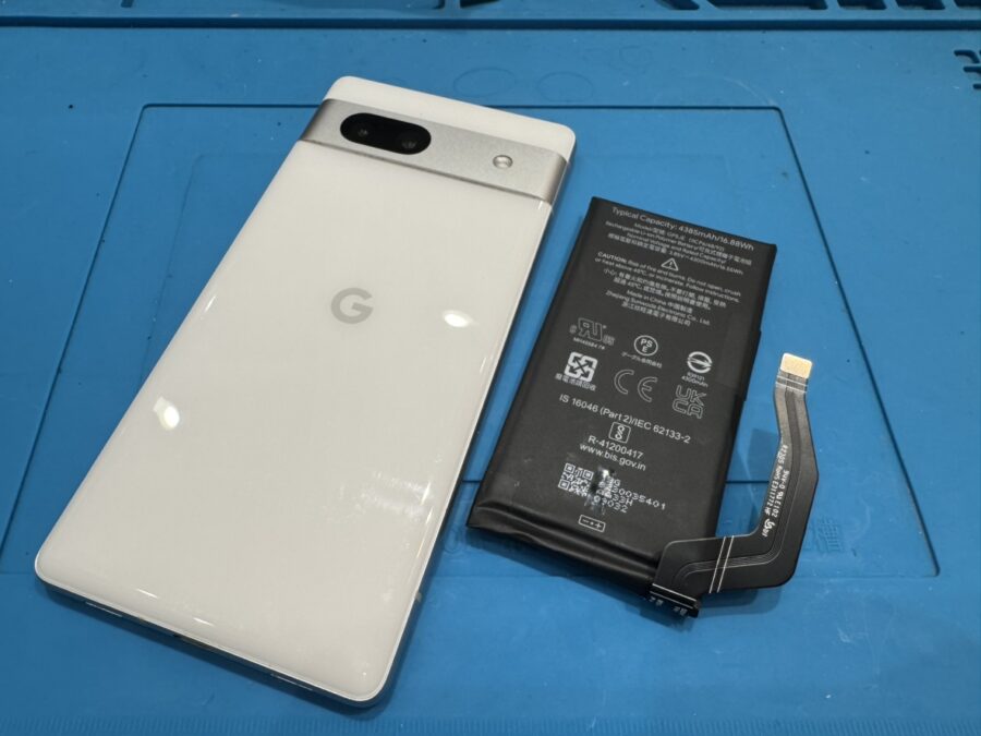 バッテリー快適！蘇る♪Pixel7a（ピクセルセブンエー）のバッテリー交換は【スマホ修理工房　池袋P'パルコ本店】にお任せくださ