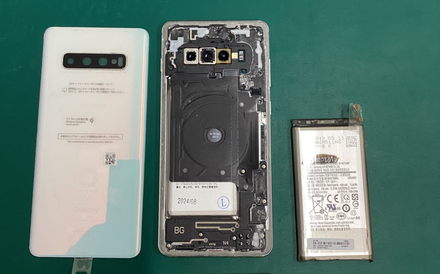 Galaxy（ギャラクシー）S10+ のバッテリー交換　スマホ修理工房　青葉通り店