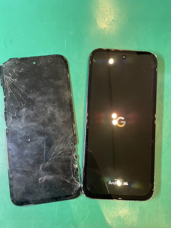 画面が割れてしまった…　Pixel8aの画面修理はスマホ修理工房へ！【スマホ修理工房ミーツ国分寺店】