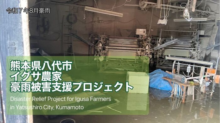 熊本県八代市イグサ農家 豪雨被害支援プロジェクト ―未来へつなぐ畳