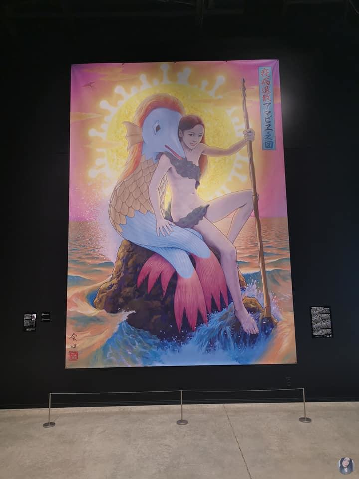A large artwork showcased in the museum