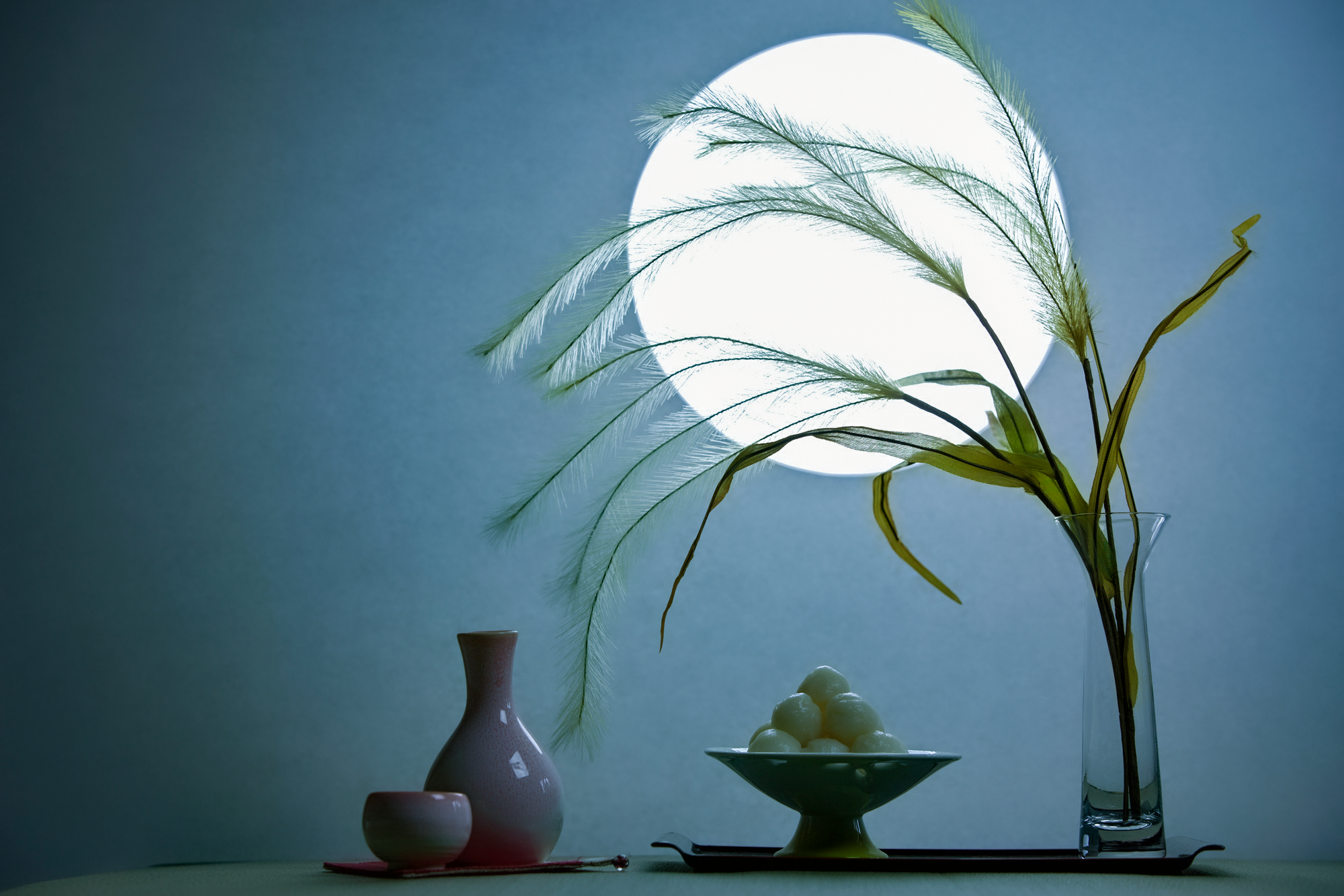 Trang trí Dango và Cỏ lau cho sự kiện Otsukimi