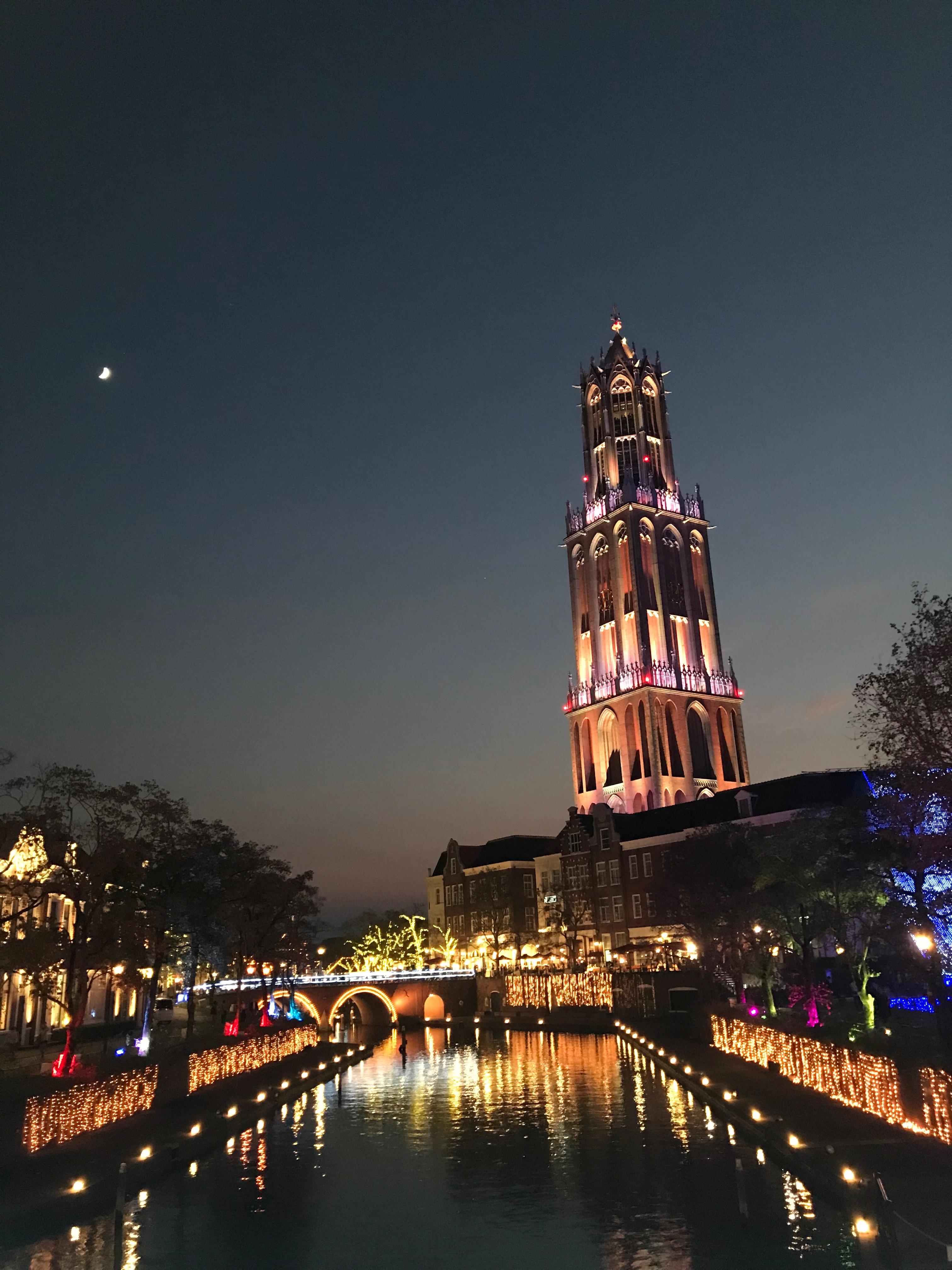 Amsterdam City in Japan at night