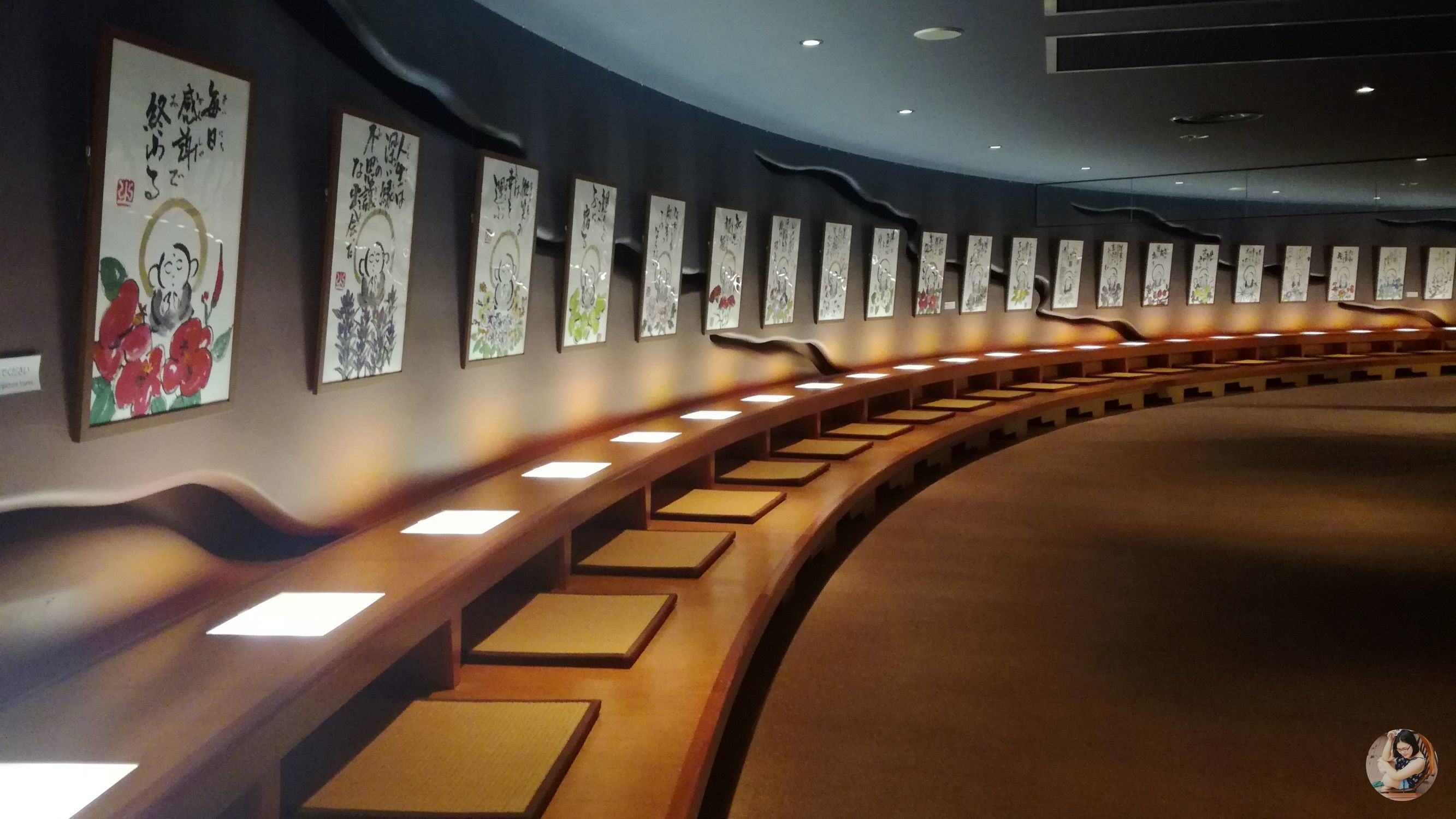 Hand-copying Buddhist scriptures inside Ushiku Daibutsu - The tallest Buddha statue in Japan