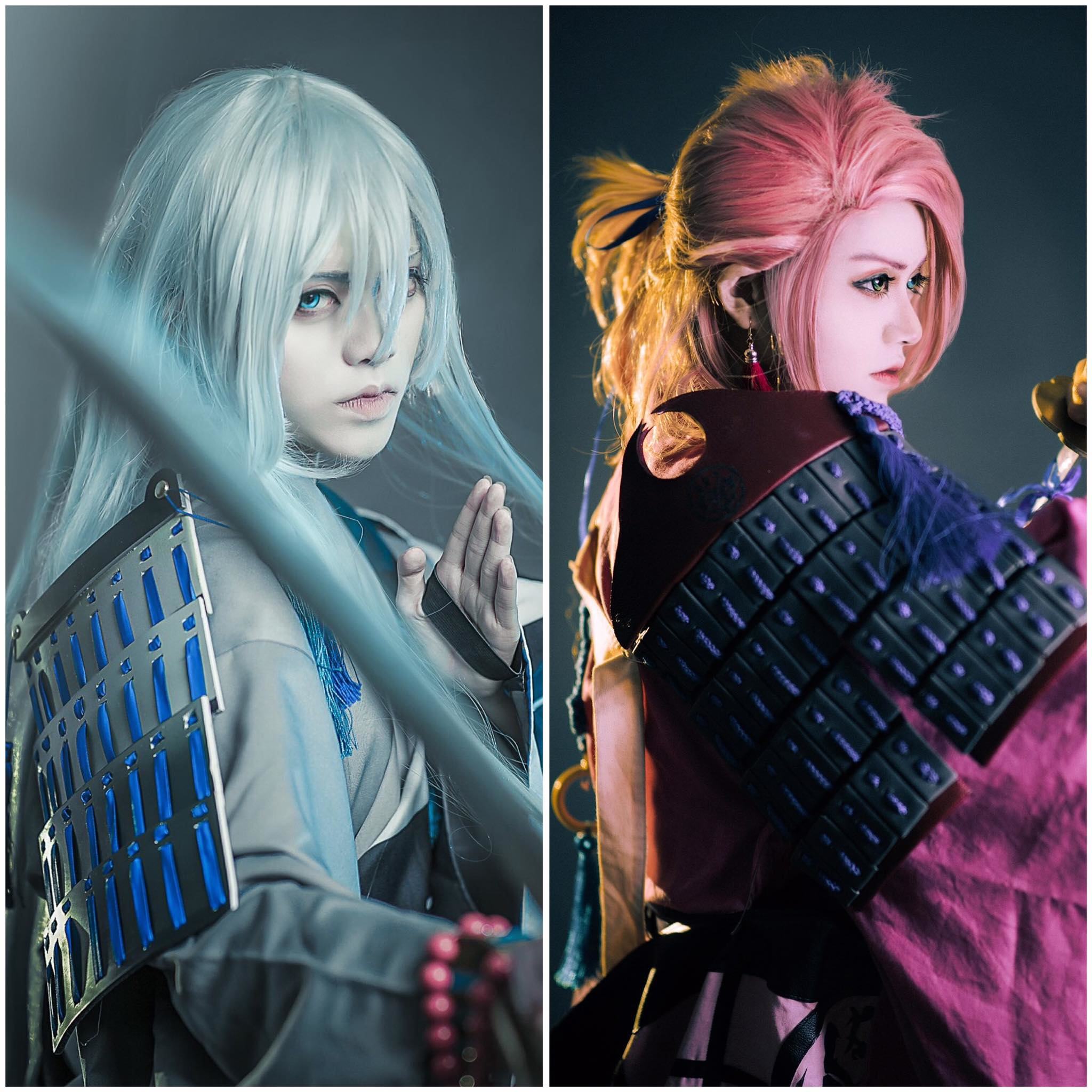 Souza và Kousetsu Samonji trong Touken Ranbu (Cosplayer Sin Hua)