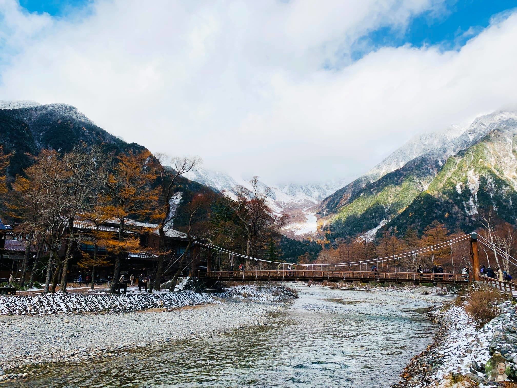 This bridge is the starting point of every hiking trip in Kamikochi