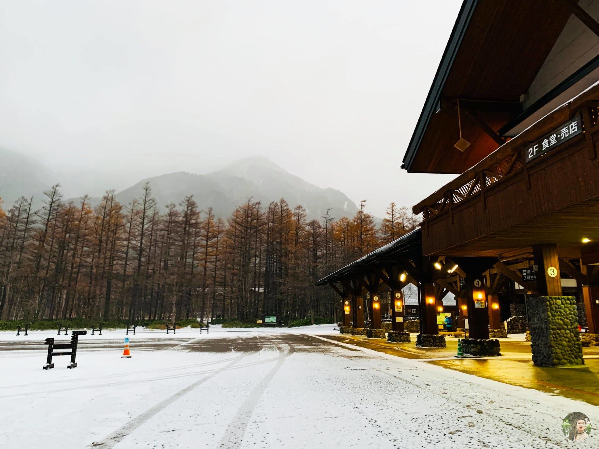 Kamikochi Station in the early morning