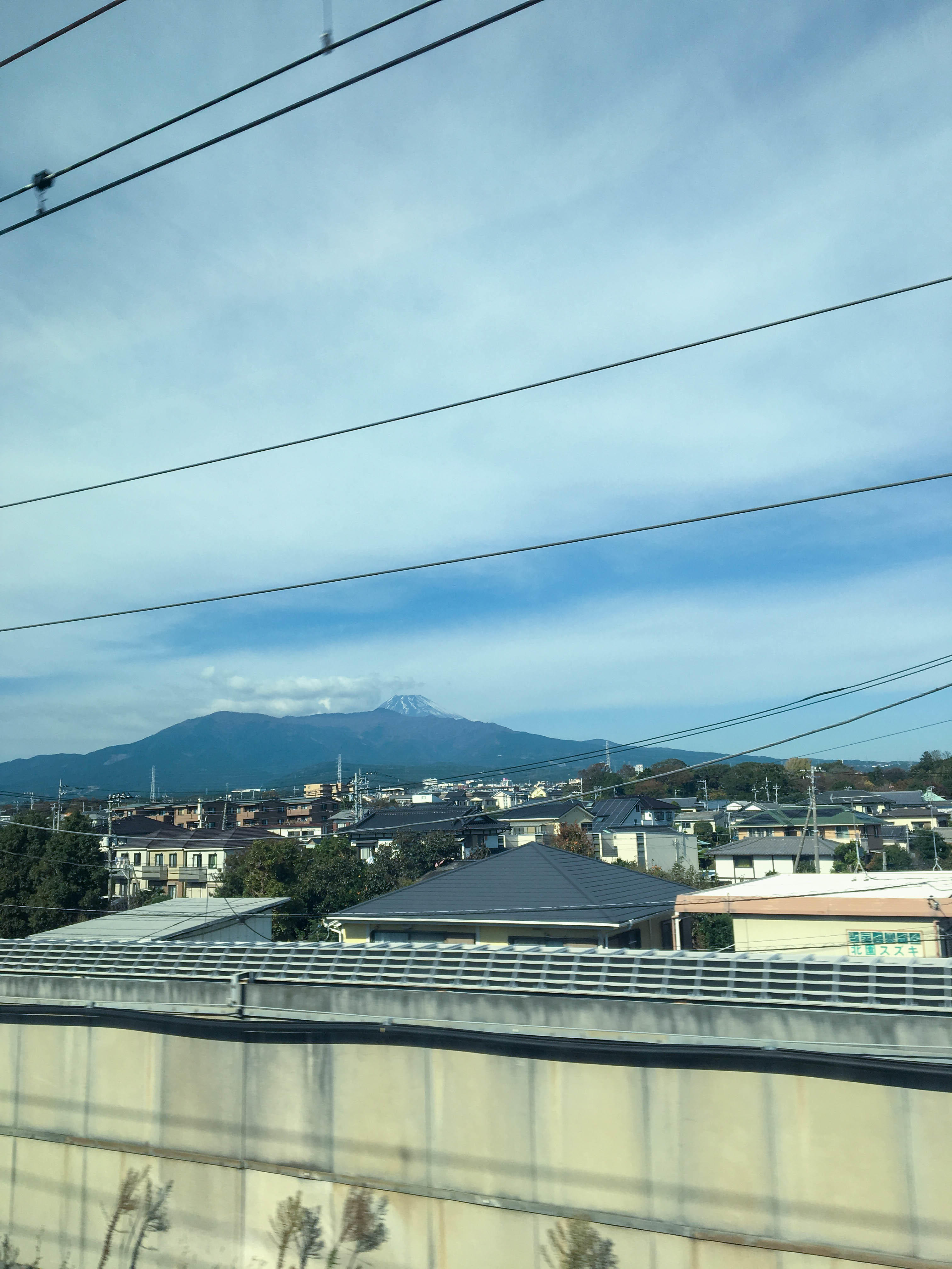 Mount Fuji taken from the Shinkansen