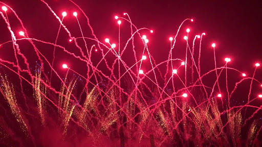 Photo of the amazing firework at Huis Ten Bosch