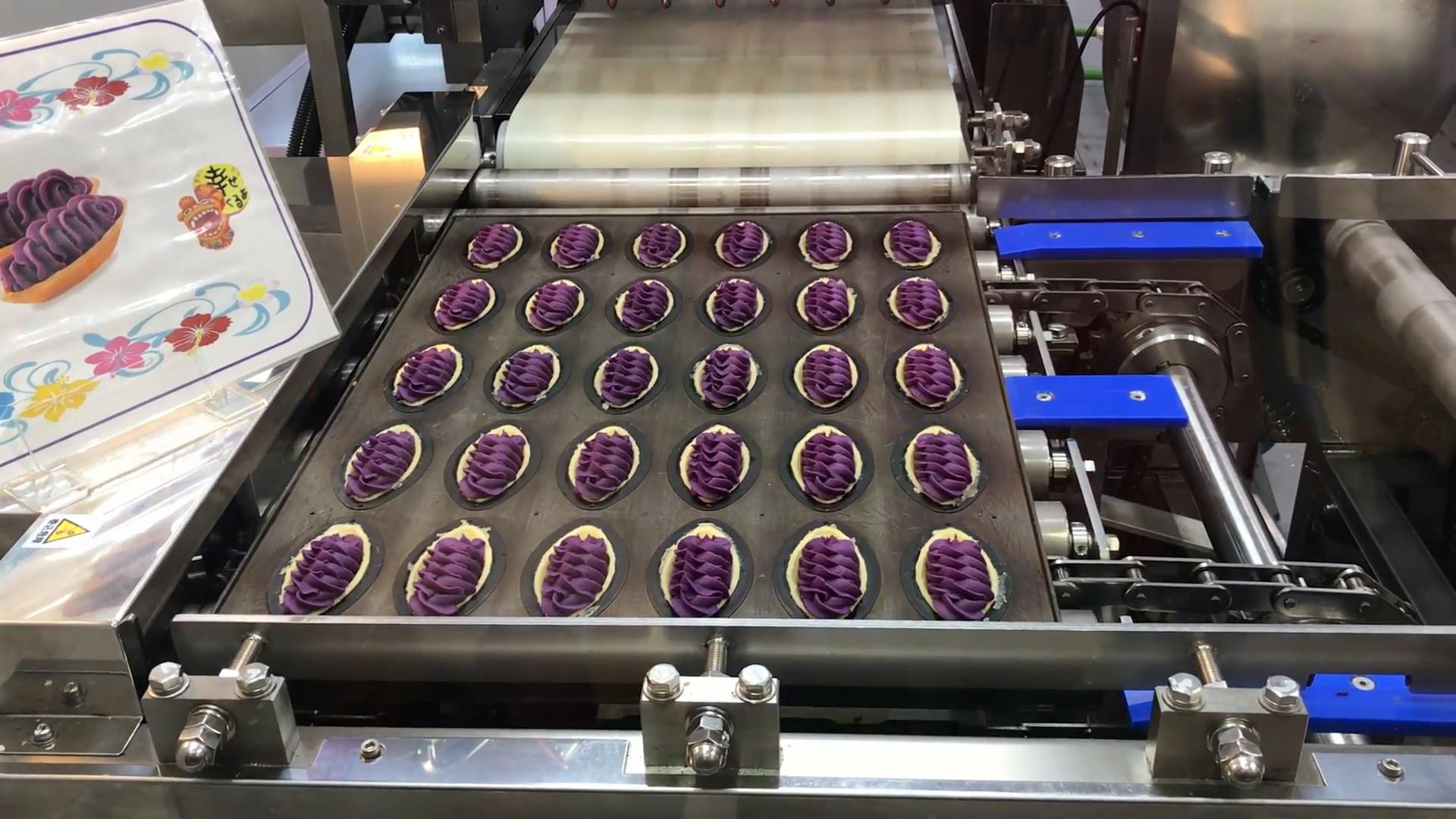 Figure 6: Photo of the production line of the Sweet potato tart - The celebrity of Okinawa