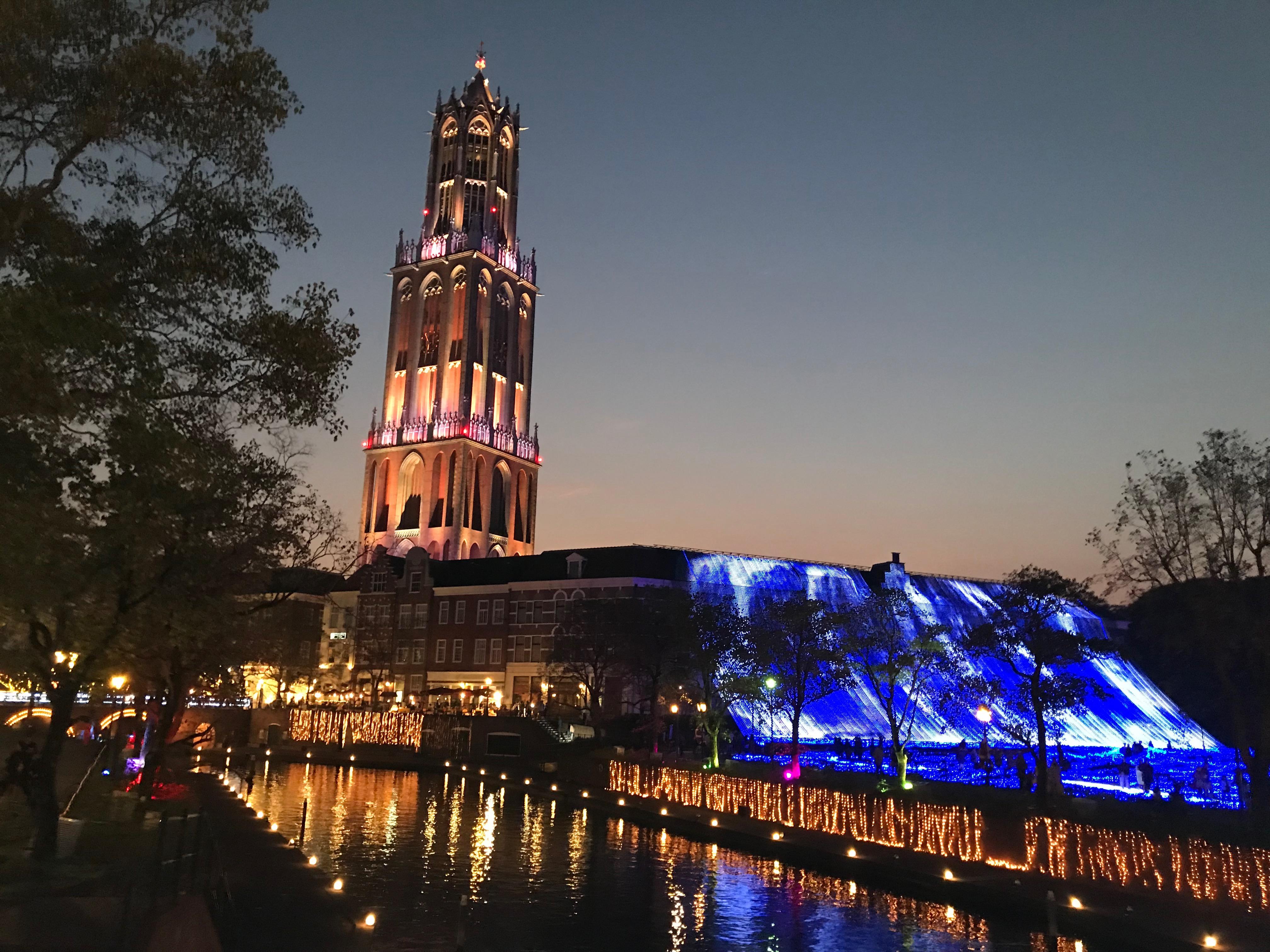Amsterdam City in Japan at night