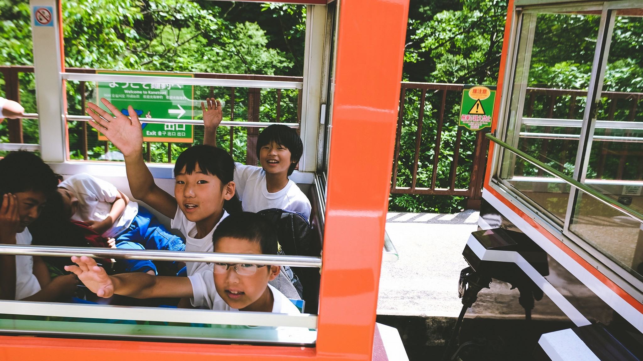 The train even attracts children that love nature