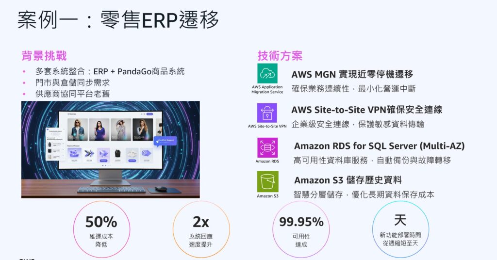 零售業者 ERP 搬遷