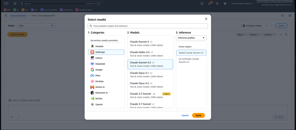 Anthropic Claude 在 Amazon Bedrock 的全球推論配置檔案