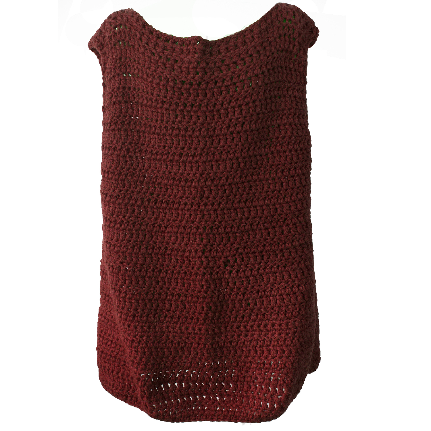 Made In Italy 70% Wool 30% Alpaca Handknitted Top Man 