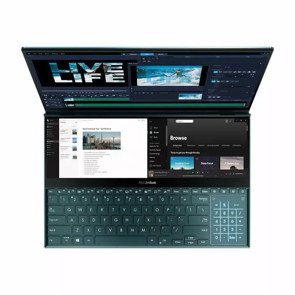 Original Sales For Asus Zenbook Pro Duo Ux581 Laptop 15.6 4k Uhd Nanoedge Touch Display Intel Core I9-10980hk 32gb Ram 1tb Ssd 