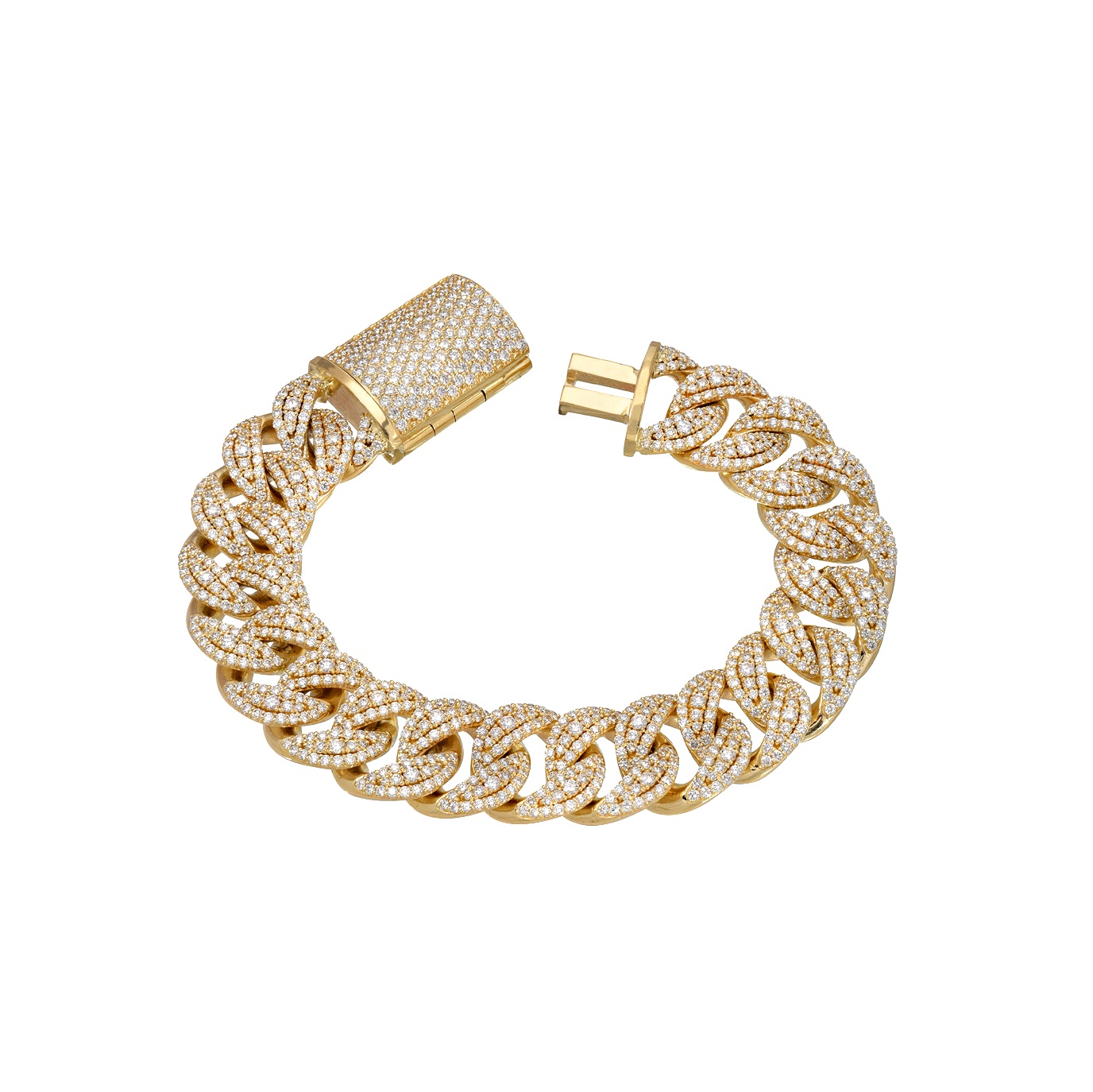 Hip Hop Jewelry Fashion Design Simple Vvs Moissanite Chain 925 Sterling Silver Bracelet For Men