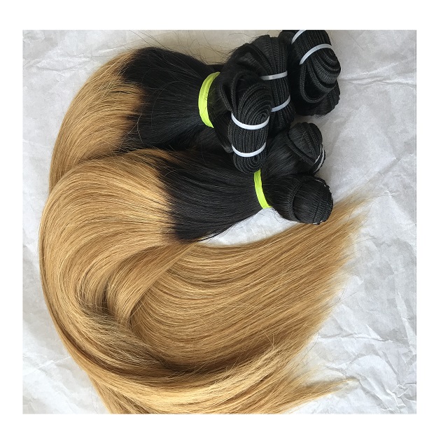Mongolian Cambodian Straight 1b/27 Smooth Shine Hair Bundles Vendor Indian Unprocessed Product For Women Hair Extension Supplies 