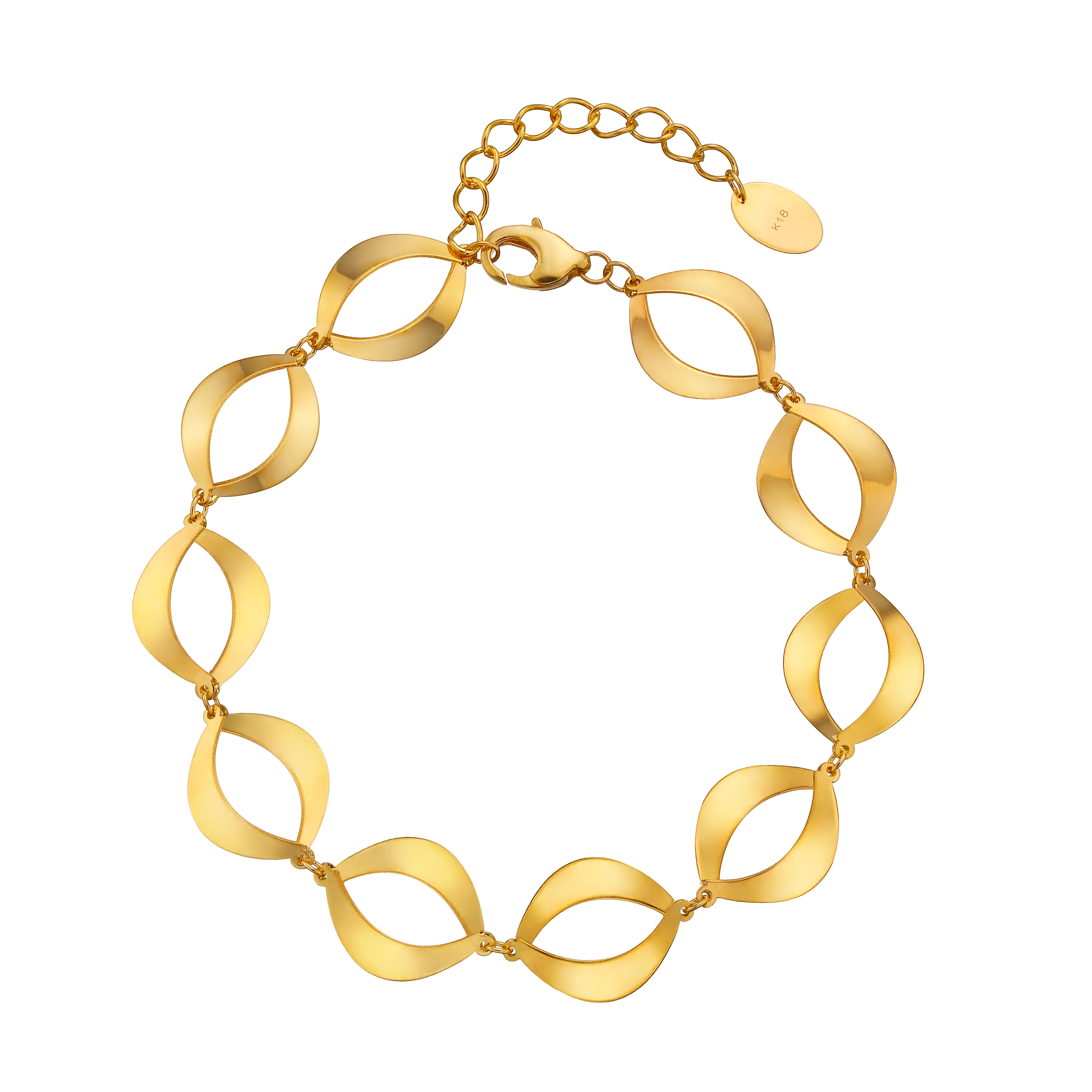 Hot Selling High Quality Fashion Women Jewelry 18k Gold Bracelet Luxury And Modern Design 