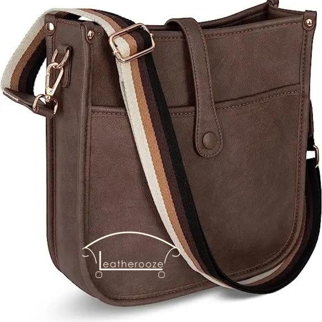 Crossbody Bags For Women Trendy Purse Designer Bucket Shoulder Handbags With 2 Adjustable Guitar Strap 