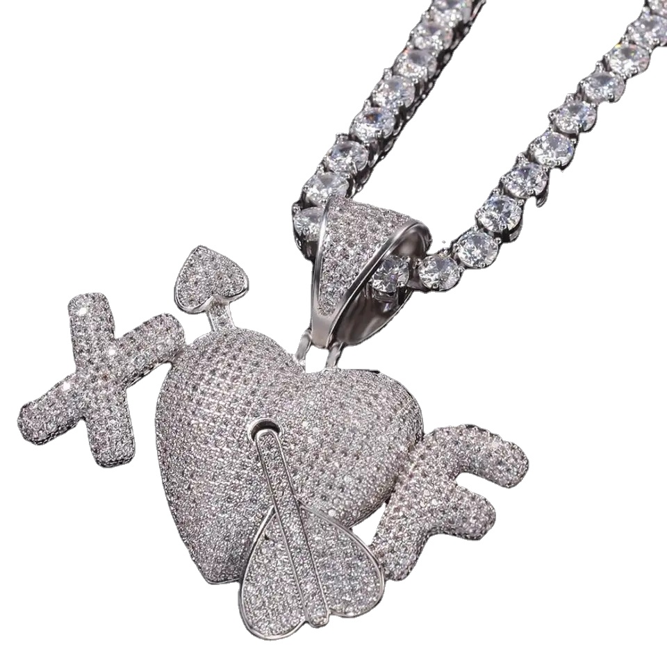Good Quality New Design Necklace Hip Hop Diamond Pendant Fashion Jewelry For Women Mens At Affordable Price From India