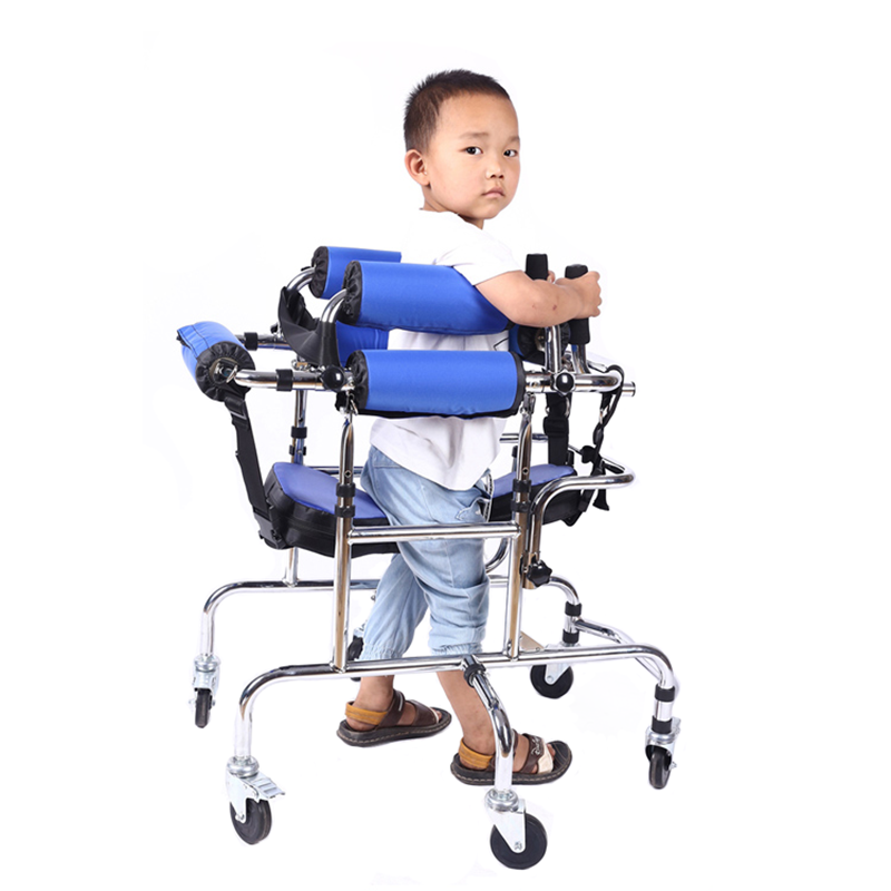 Cerebral Palsy Child Standing Frame Hemiplegic Lower Limb Training Wheel Walker