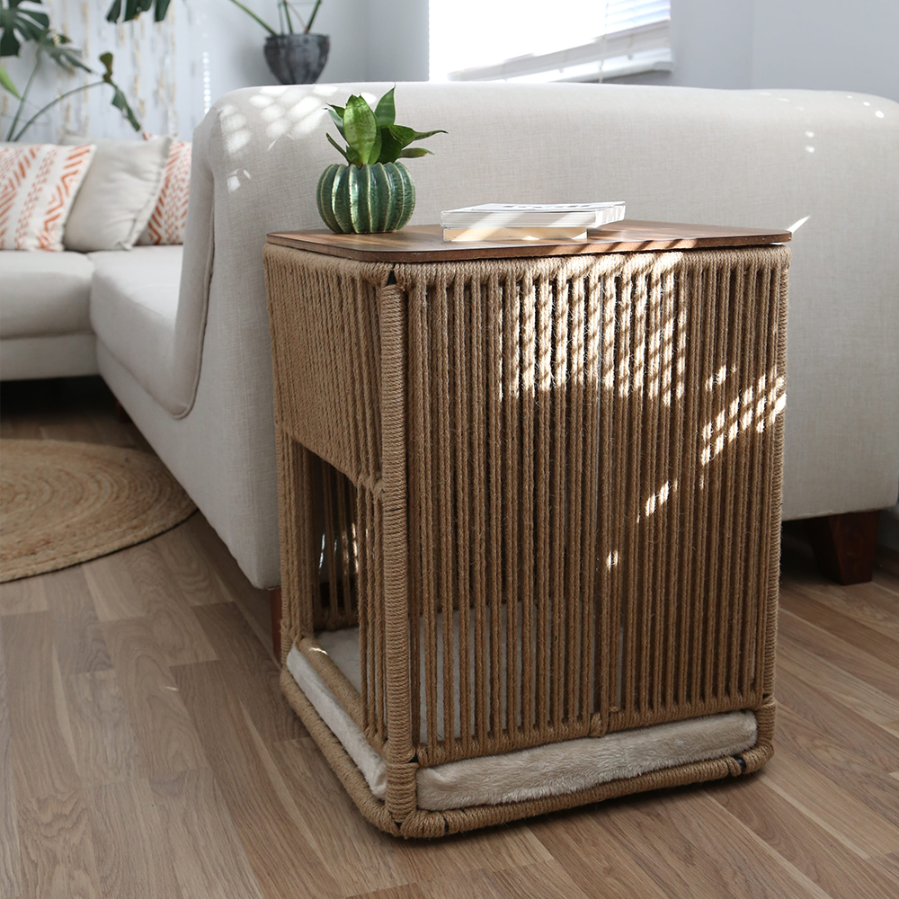 Pet Products Larin Creative Pet House With Pet Bed Hot Sale Small Animal Products Cute And Stylish Interior Accessories 