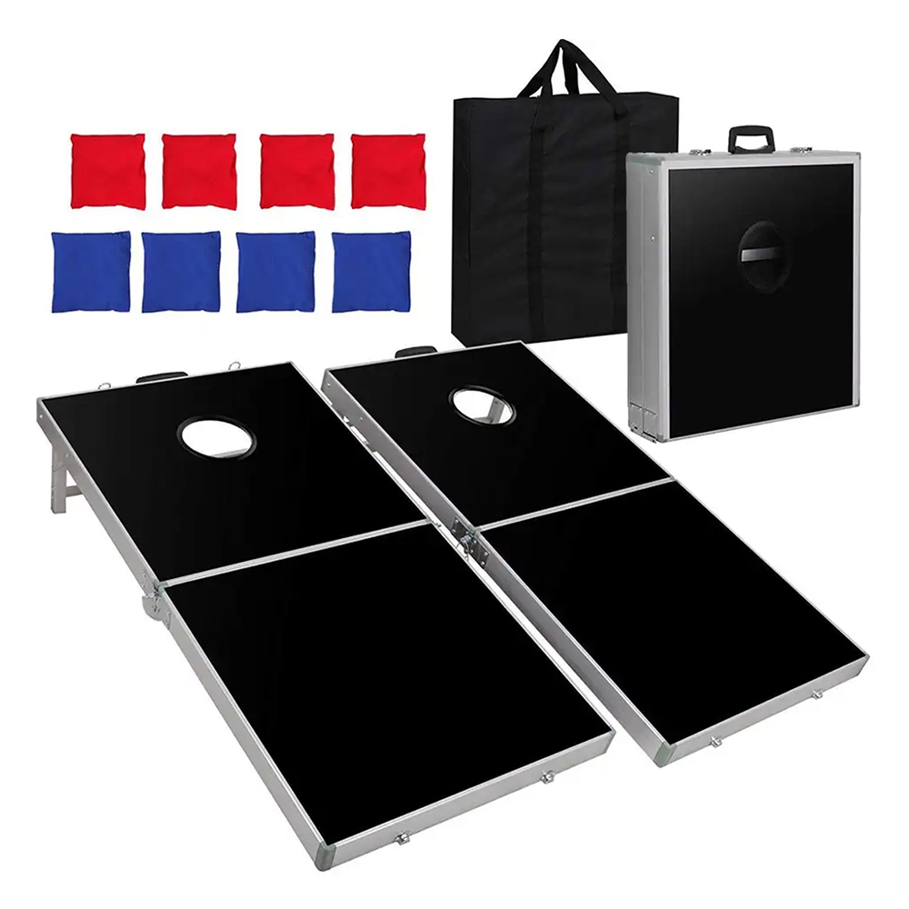 Outdoor sports 4x2ft aluminium cornhole bean bag game cornhole game