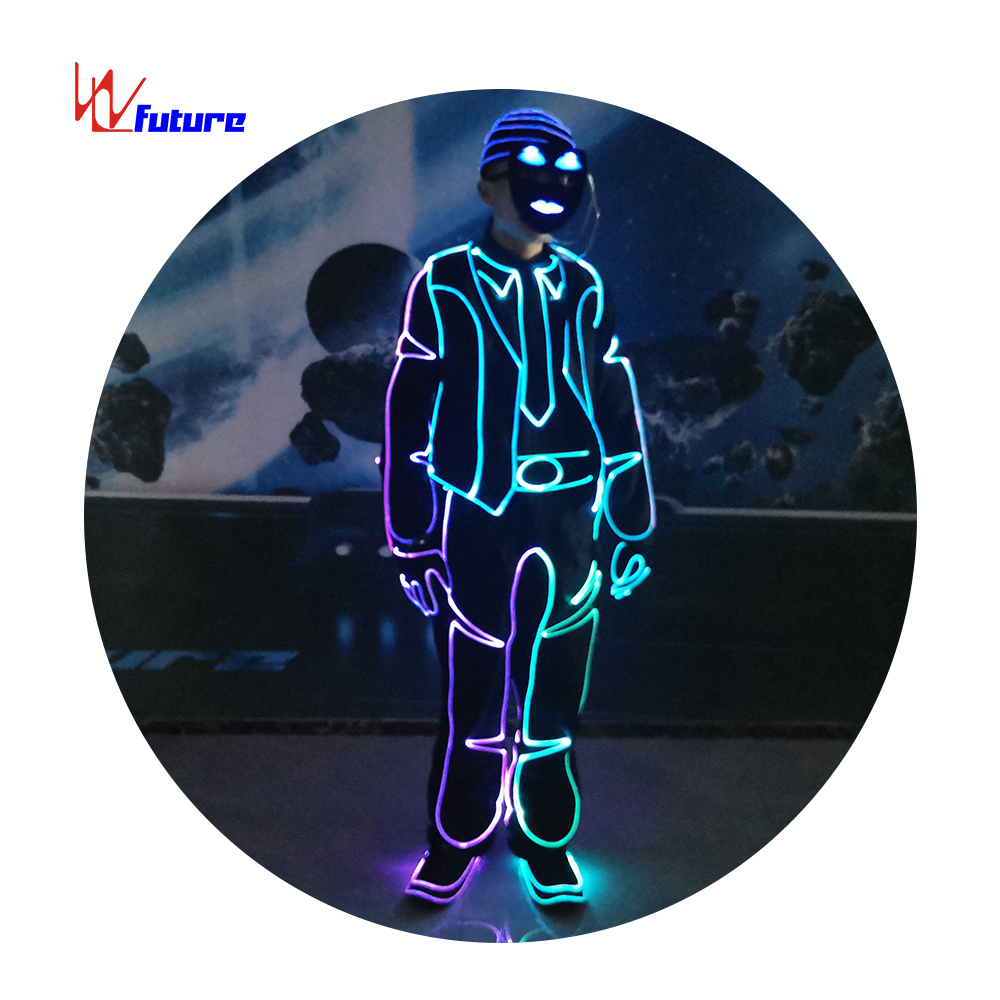future Luminous Men's Suit Light Up Jacket LED Suit for Mens Stage Costume