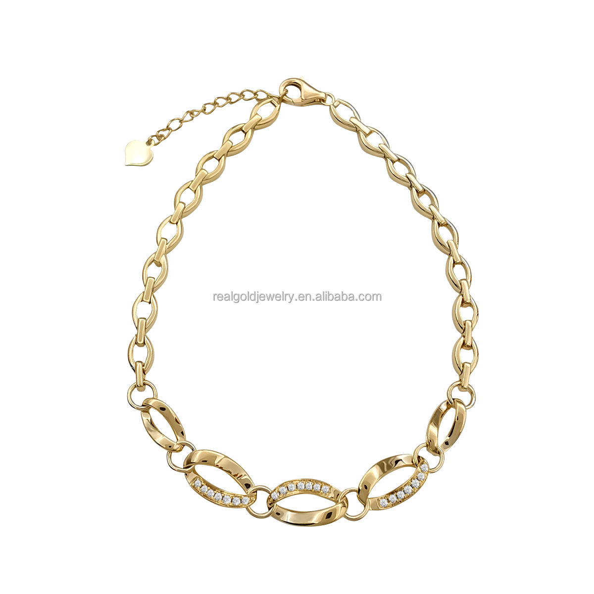 Gold Chains 18k Solid Gold Bracelet Fine Jewelry Custom Bracelets Women Bangles Wholesale Chinese Factory 
