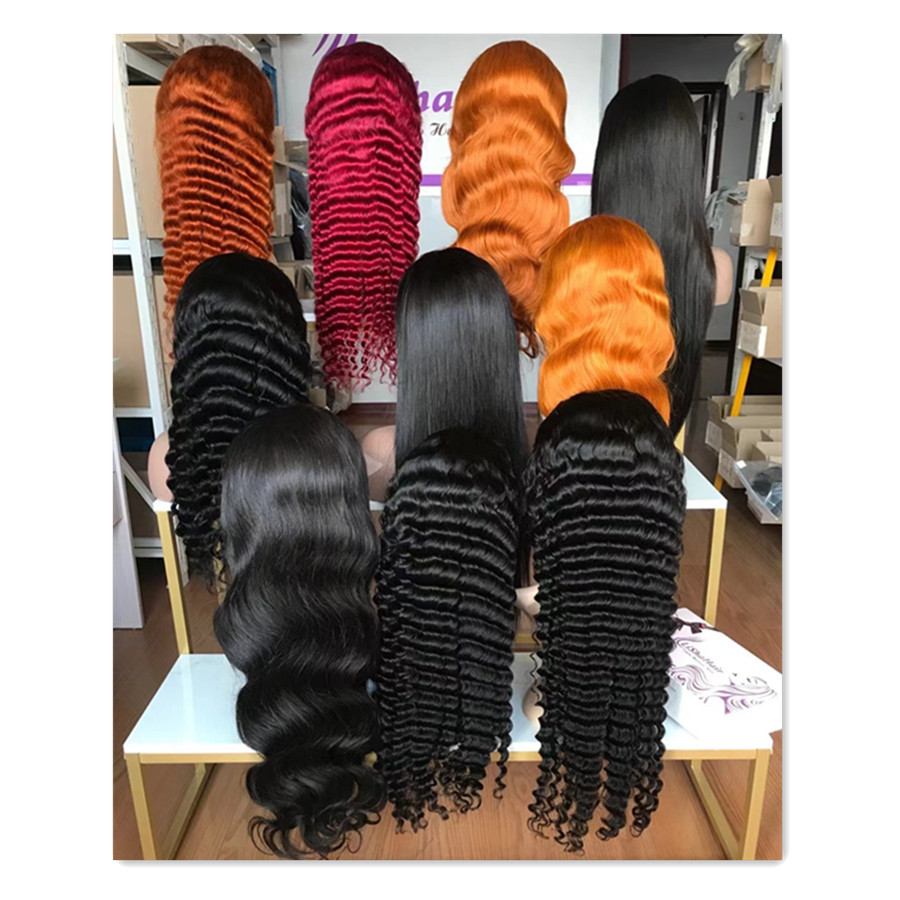 100% Human Hair Wigs Wholesale Deal Ready To Ship High Quality Hd,Transparent 13x4 Lace Frontal Wig For Black Women