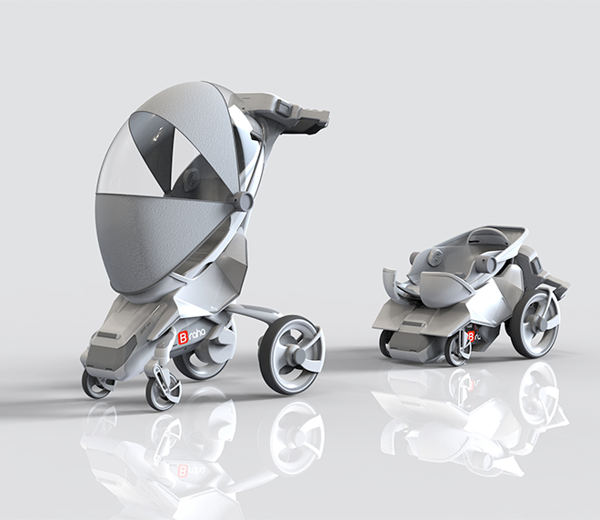 Chinese Supplier Directly Sale Odm Baby Pram Carrier Customized Luxury Electric Folding Baby Stroller 