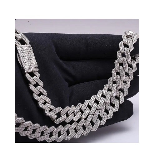 Hot Selling Women Mens Fashion Jewelry Necklace Hip Hop Diamond Cuban Link Chain At Wholesale Price For Export From India