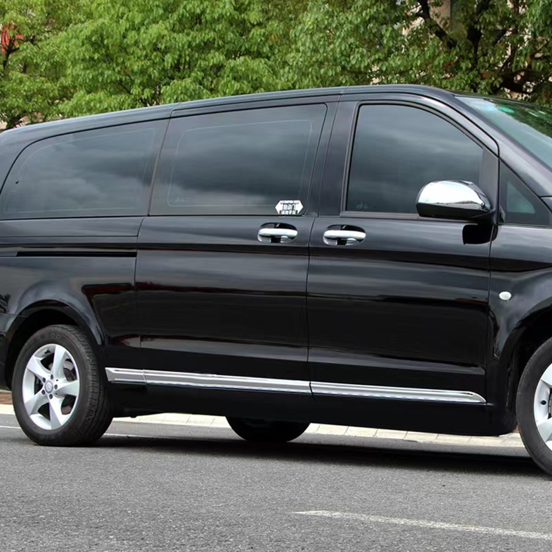 Wholesale Auto Body Decorate Silver Car Door Decorate Abs Material Car Body Side Trims For Mercedes Benz Vito Vclass W447 V250 