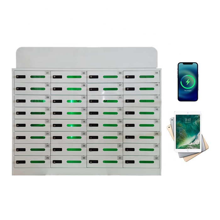 Sopower Phone Charging Station High Quality Metal Charging Box Locker Student Tablet Storage Charging Cabinet