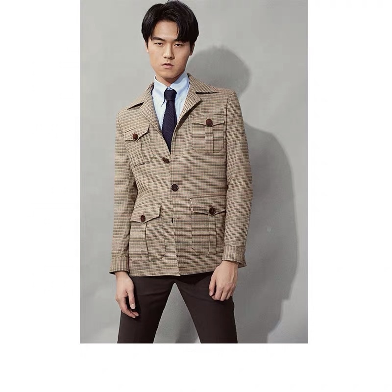 casual mens jacket man safari jackets