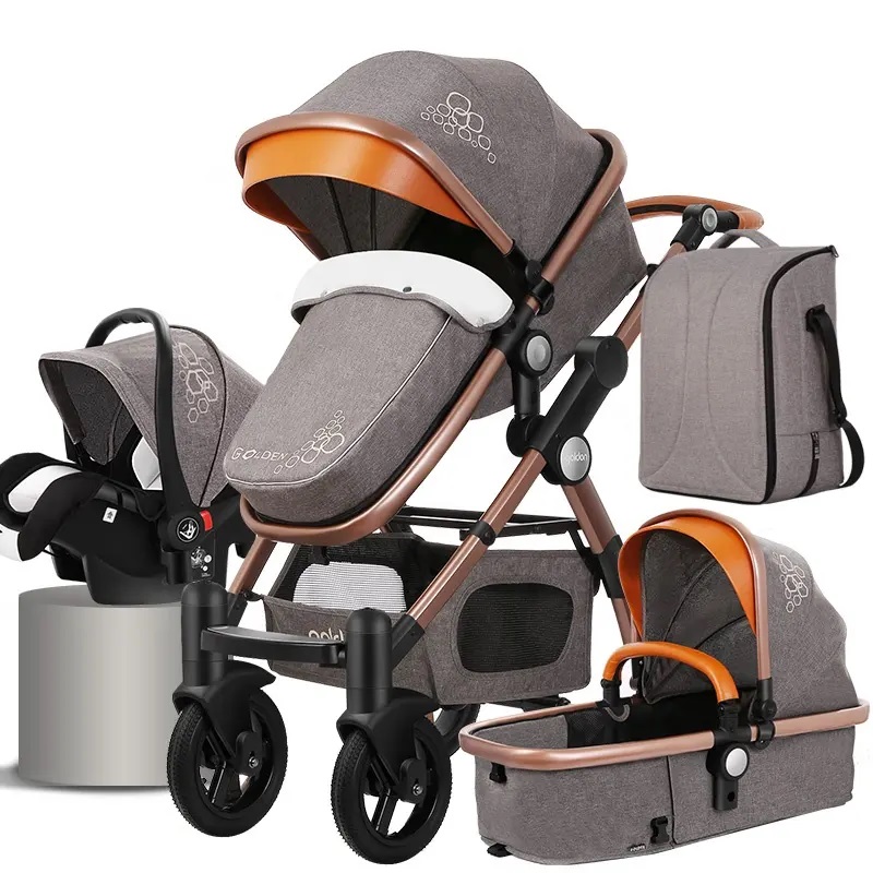 OEM  manufacturer 4-in-1 luxury  baby  pushchairs  baby stroller