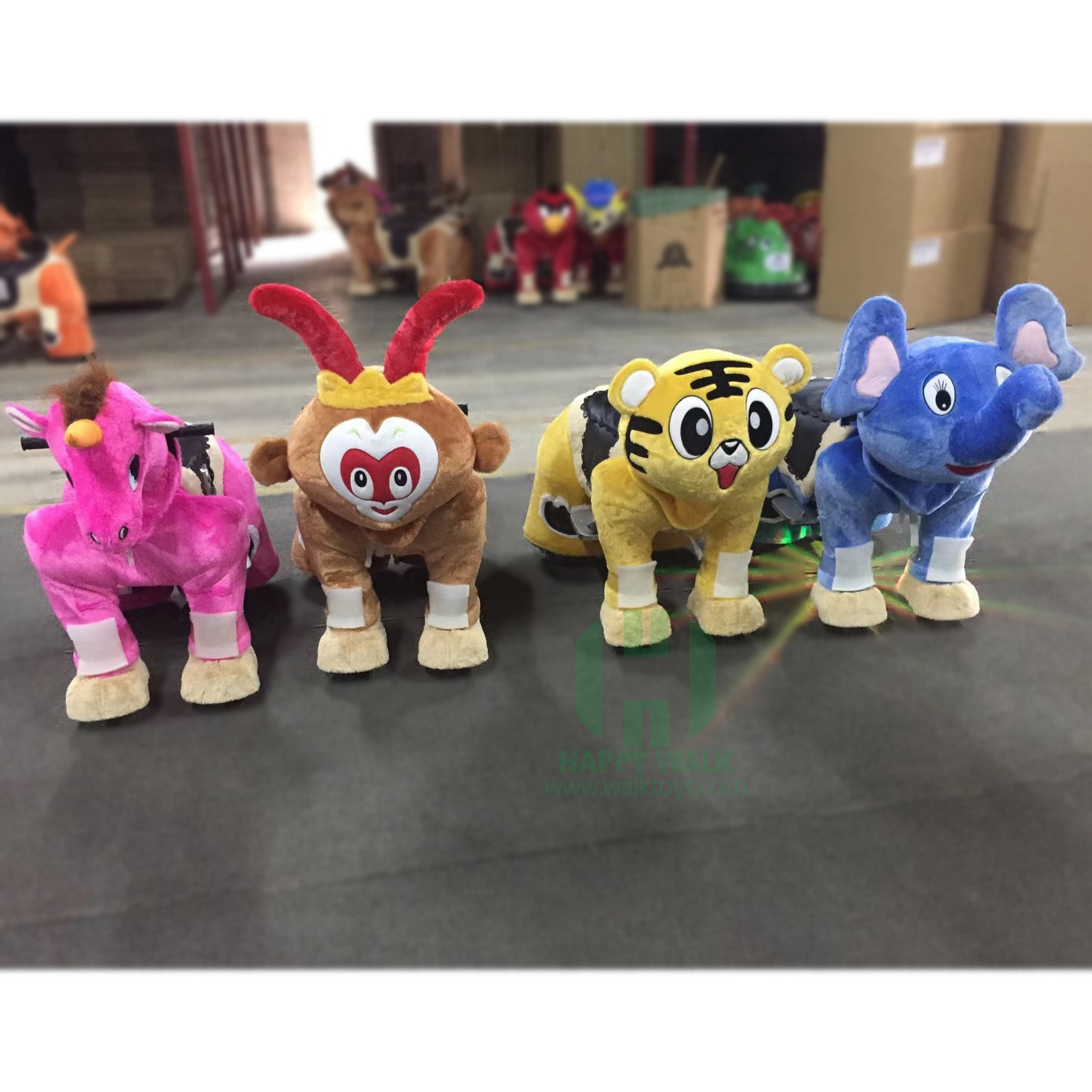 Adult Ride On Toys Stuffed Animals On Wheels In Shopping Mall 