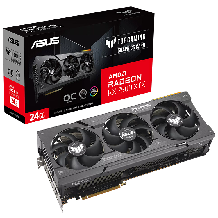 ASUS TUF Gaming AMD Radeon RX 7900 XTX OC Edition 24GB GDDR6 Gaming Graphics Card Support Intel Core I9 13900K