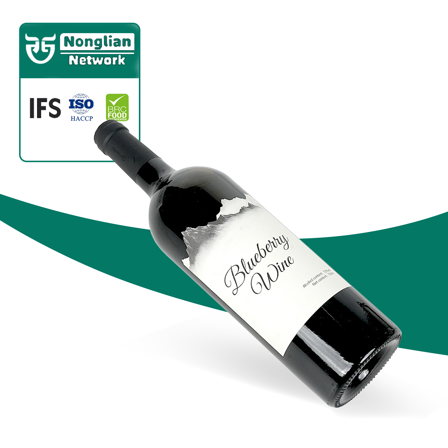 Hot Sale large gift bag bulked Wine Simple And Delicious  blueberry wine for wine distiller