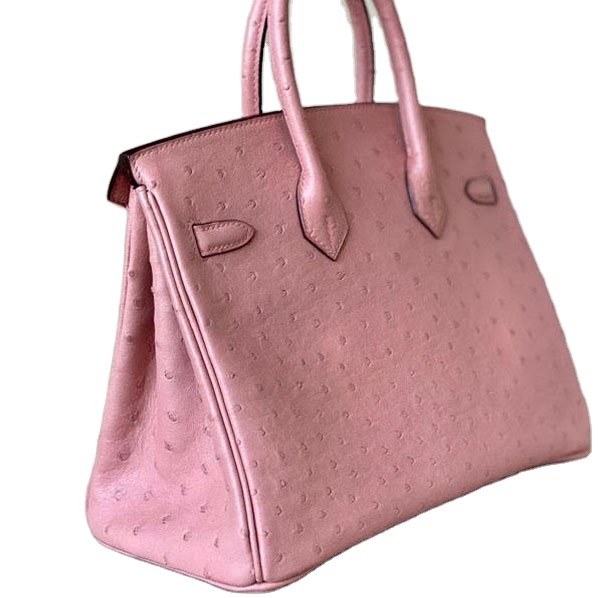 Fashion Bag Wholesale Women&#39;s Handbag Women&#39;s Luxury Handbag Women&#39;s Notebook Handbag Bk25 Ostrich Skin Handmade