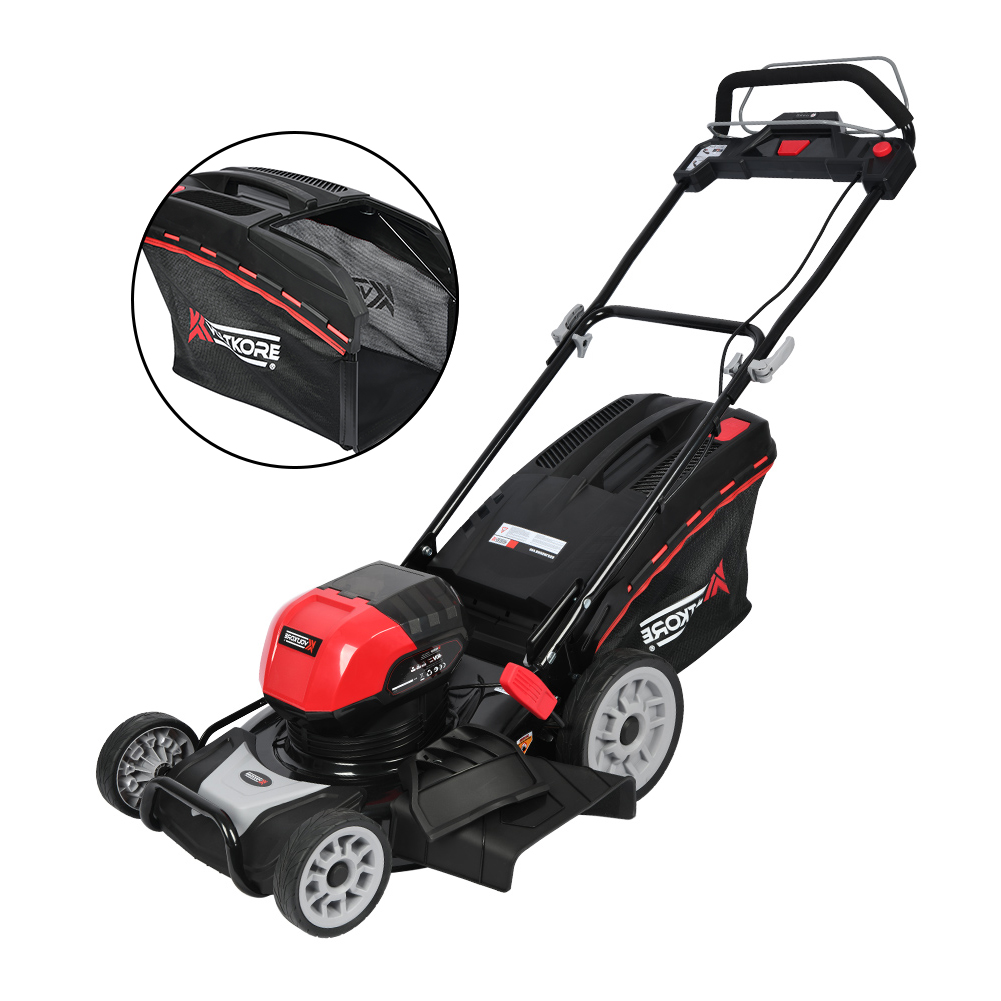 Vertak 18inch A Heavy Battery Operated Lawn Mowers Cordless Li Battery Mower With Smart Protection 
