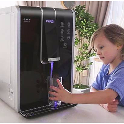 Korea Kyk 707/auto-hide Water Tap Machine/high Quality Alkaline Water Ionizer Maker/4 Plates Hot And Cold Water Dispenser