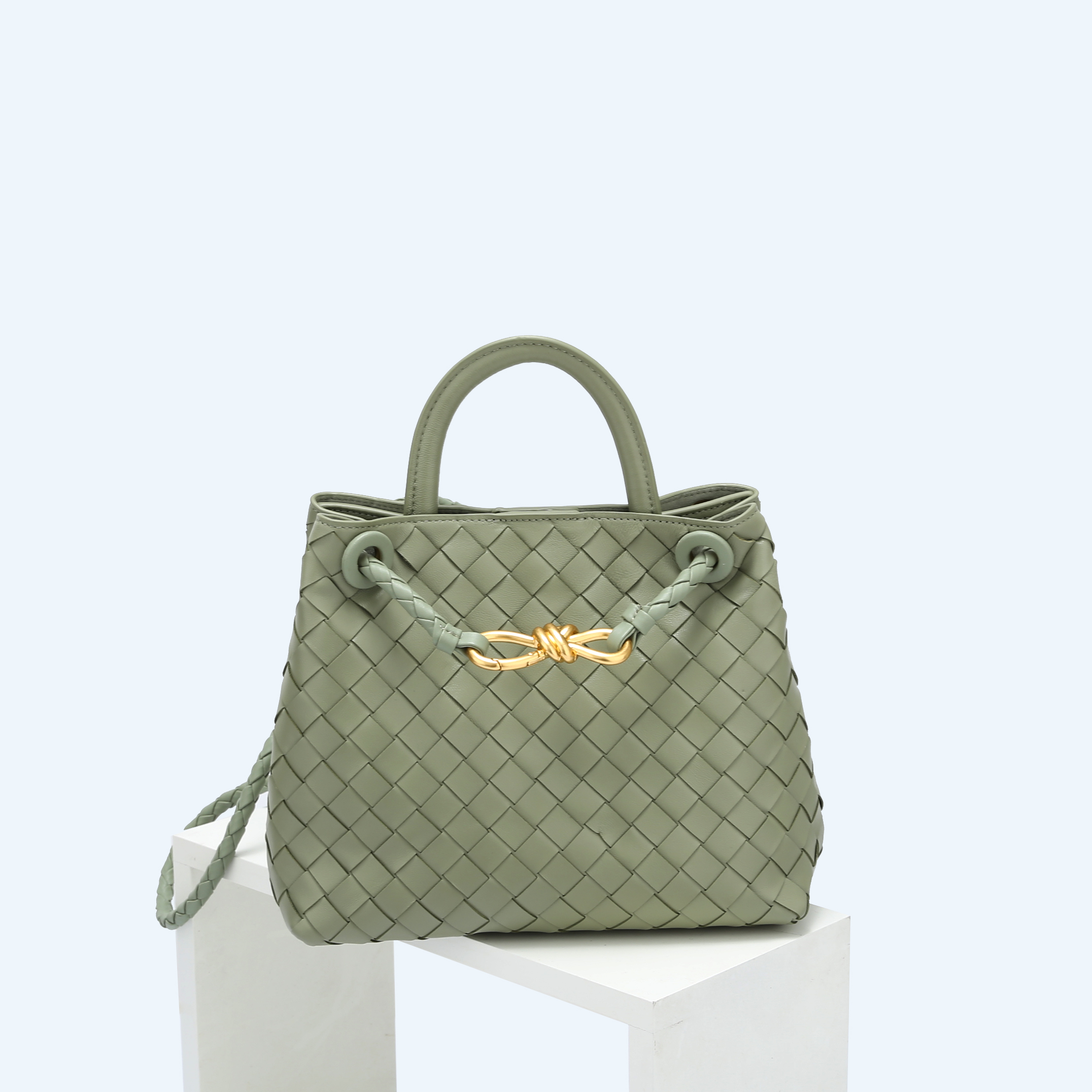 High Quality Genuine Leather Handbags For Women Luxury Fashion Leather Woven Purse Women&#39;s Handbags Latest Women Ladies Handbags 