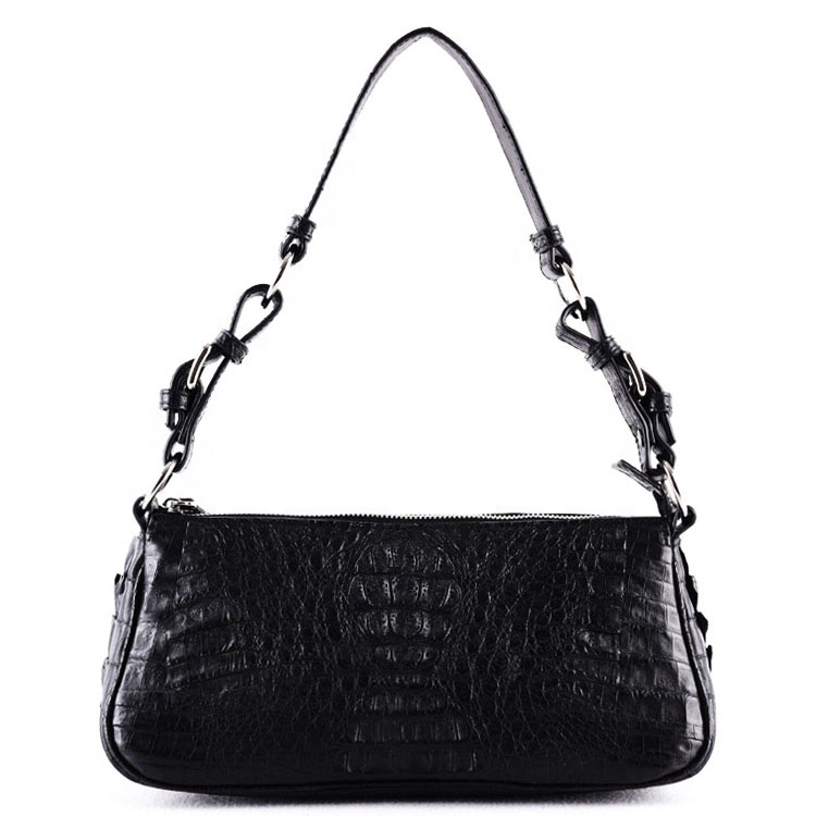 Elegance Stylish Crocodile Shoulder Bags Women Leather Handbag Black Leather Bags Women Fashion Purse New York Fashion Handbags 