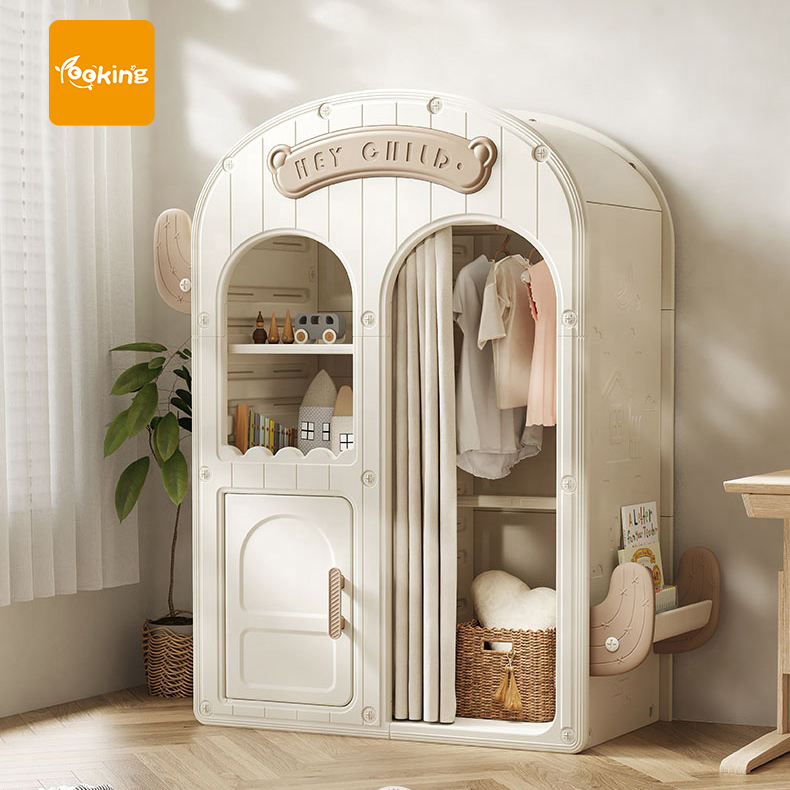 Living Room Wardrobe Cabinet Closet Storage Kids Furniture Children Toys Plastic Cabinet Storage For Baby Tents 