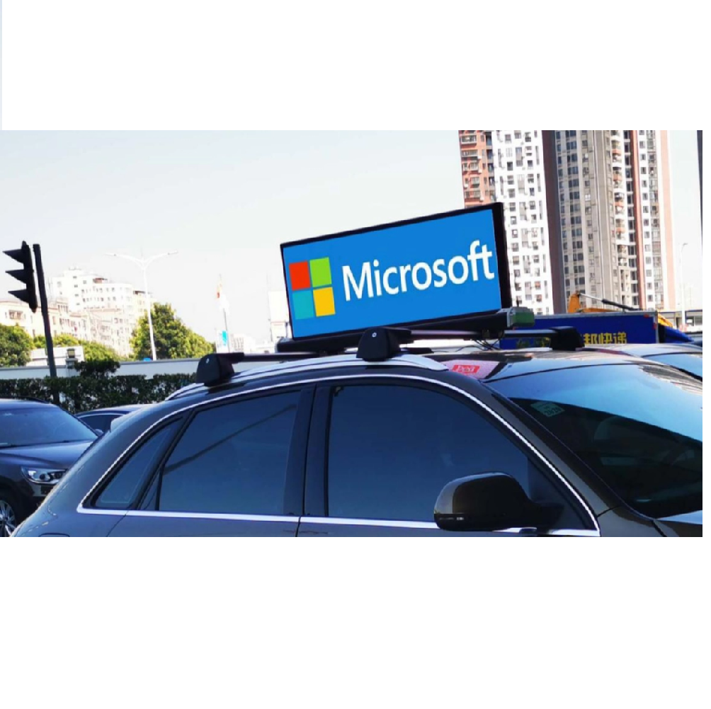 Outdoor P2.5mm Double Side Car/taxi Top Led Advertising Video Display 