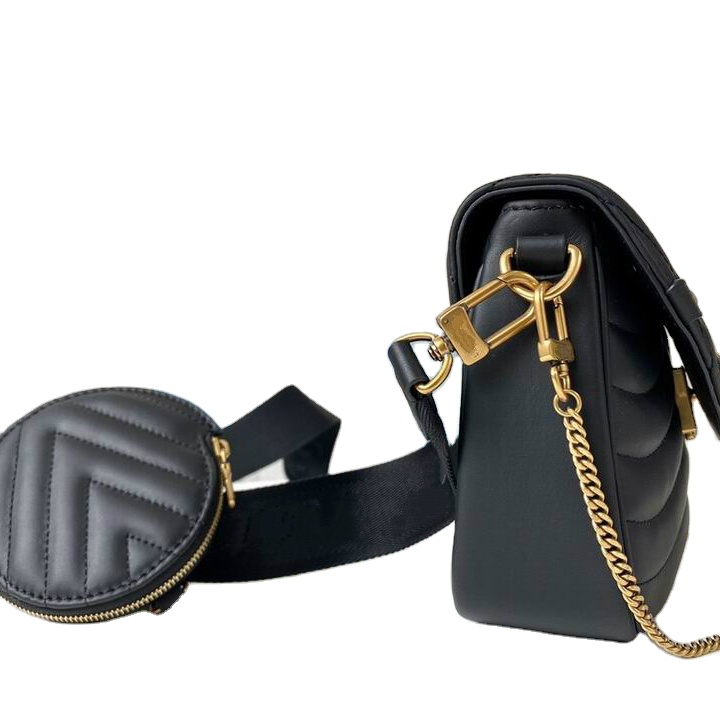 Luxury Famous Brand Leather Handbag Cowhide Bag Hardware High Quality Bag For Woman 